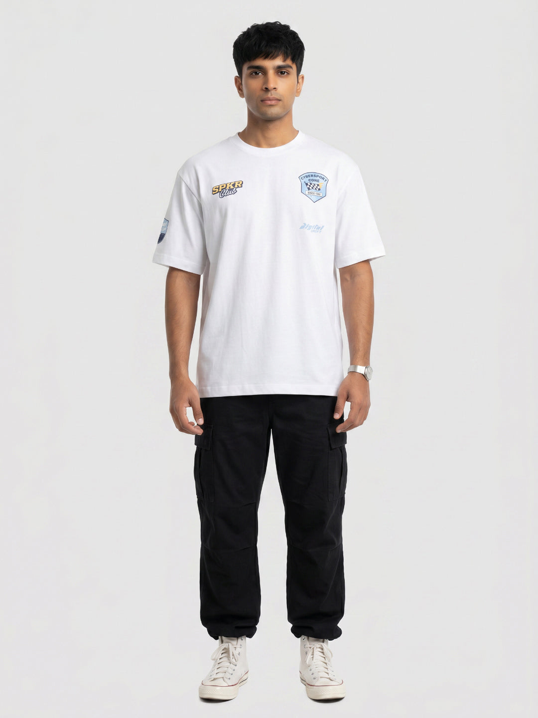 Men T-Shirt Graphic White Relaxed Fit