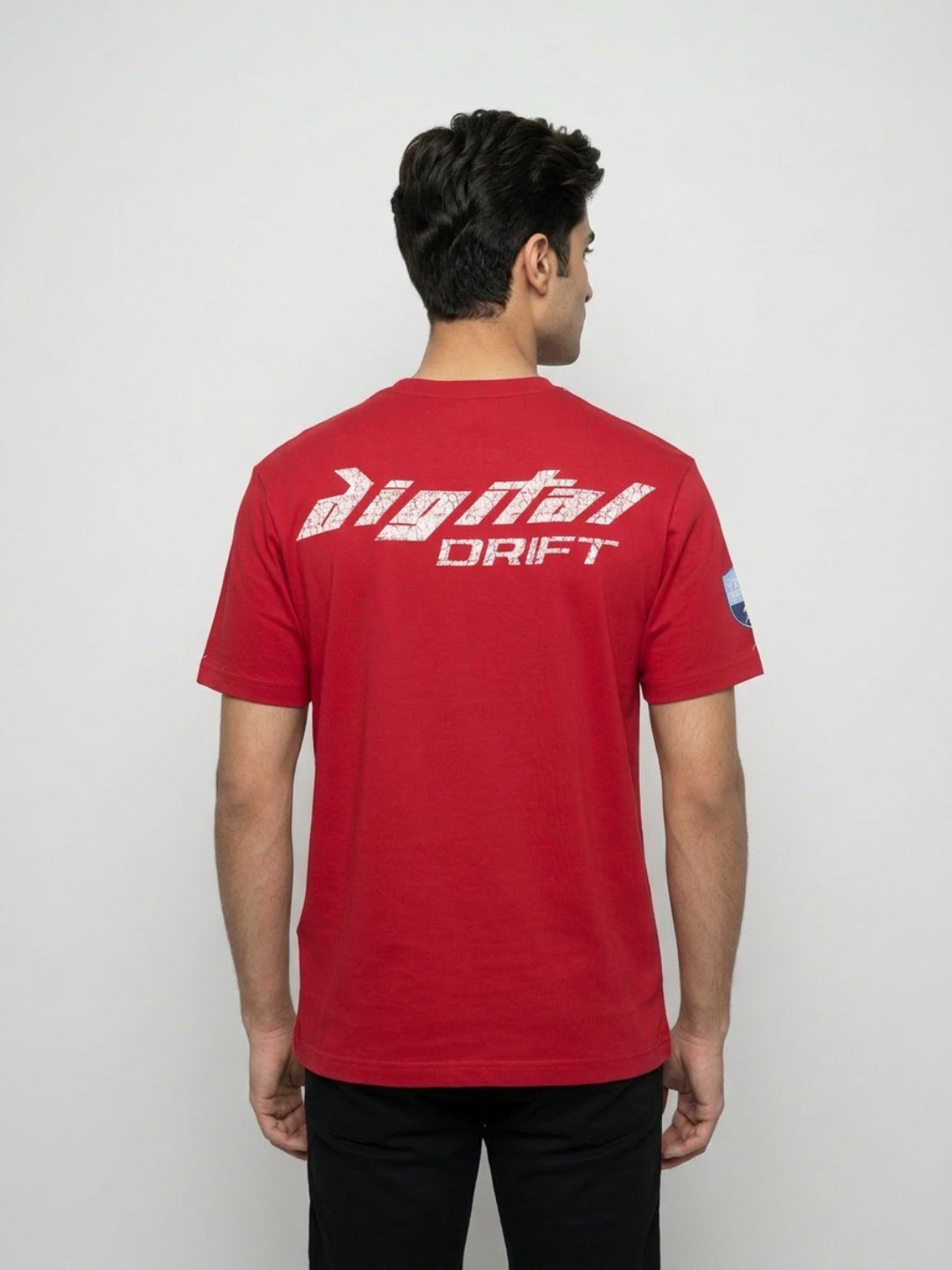 Men T-Shirt Graphic Red Relaxed Fit