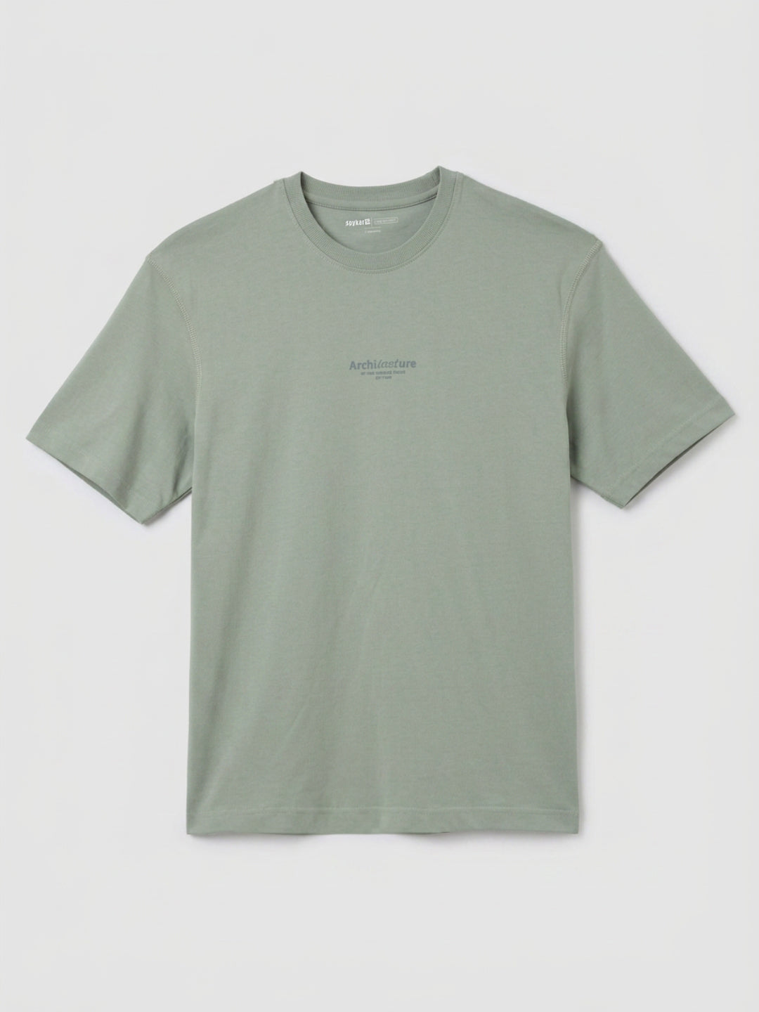 Men T-Shirt Graphic Green Relaxed Fit