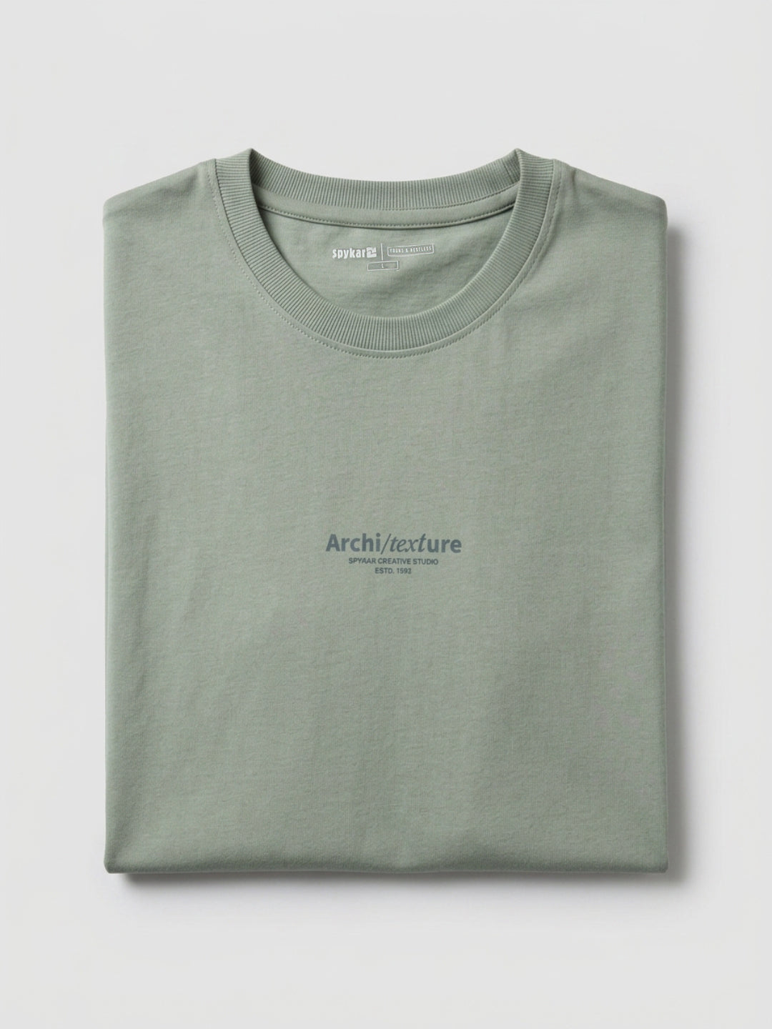 Men T-Shirt Graphic Green Relaxed Fit