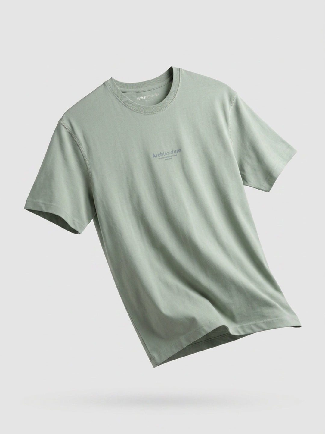 Men T-Shirt Graphic Green Relaxed Fit