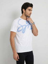 Men T-Shirt Graphic White Regular Fit