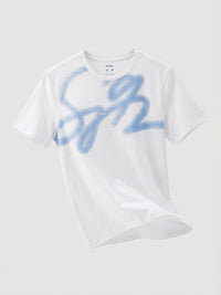 Men T-Shirt Graphic White Regular Fit