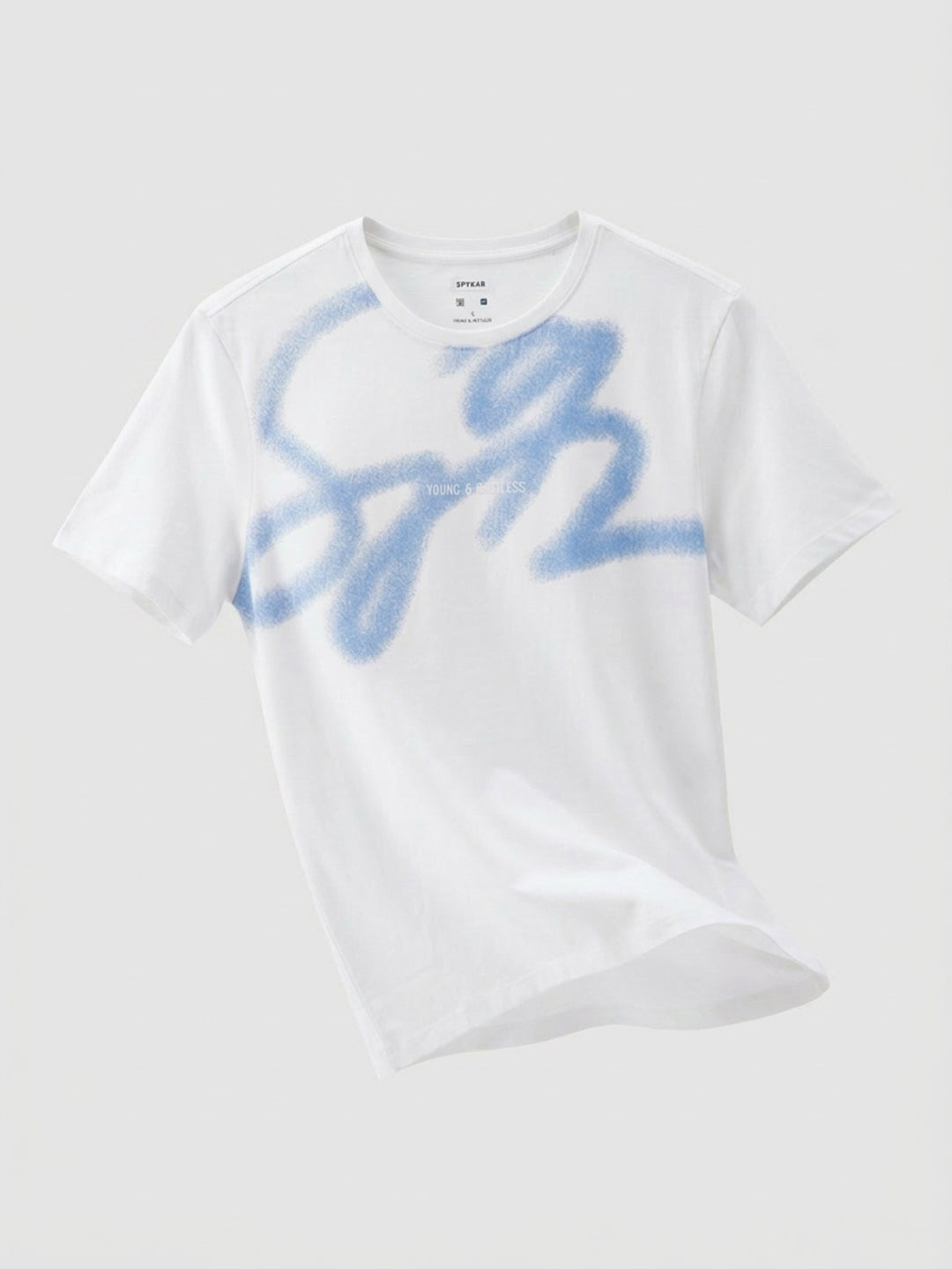 Men T-Shirt Graphic White Regular Fit