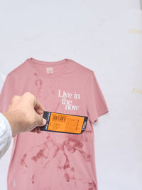 Men T-Shirt Graphic Pink Regular Fit