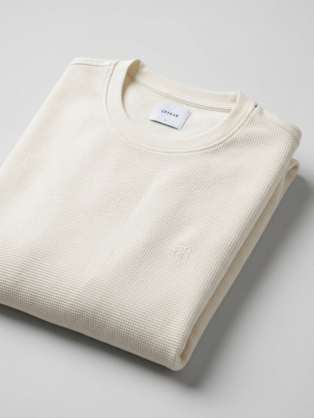 Men T-Shirt Textured White Regular Fit