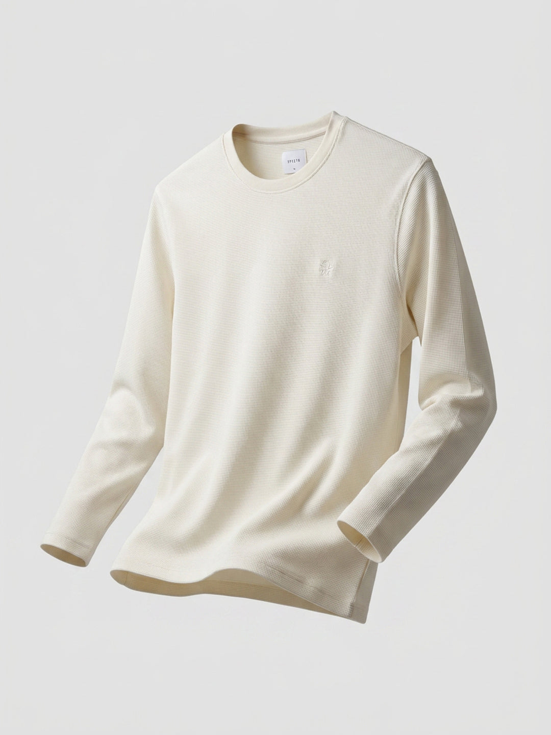Men T-Shirt Textured White Regular Fit