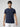 Men T-Shirt Graphic Navy Blue Regular Fit