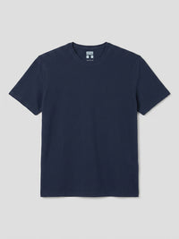 Men T-Shirt Graphic Navy Blue Regular Fit
