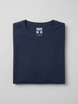 Men T-Shirt Graphic Navy Blue Regular Fit