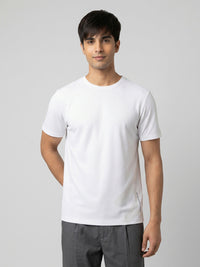 Men T-Shirt Graphic White Regular Fit