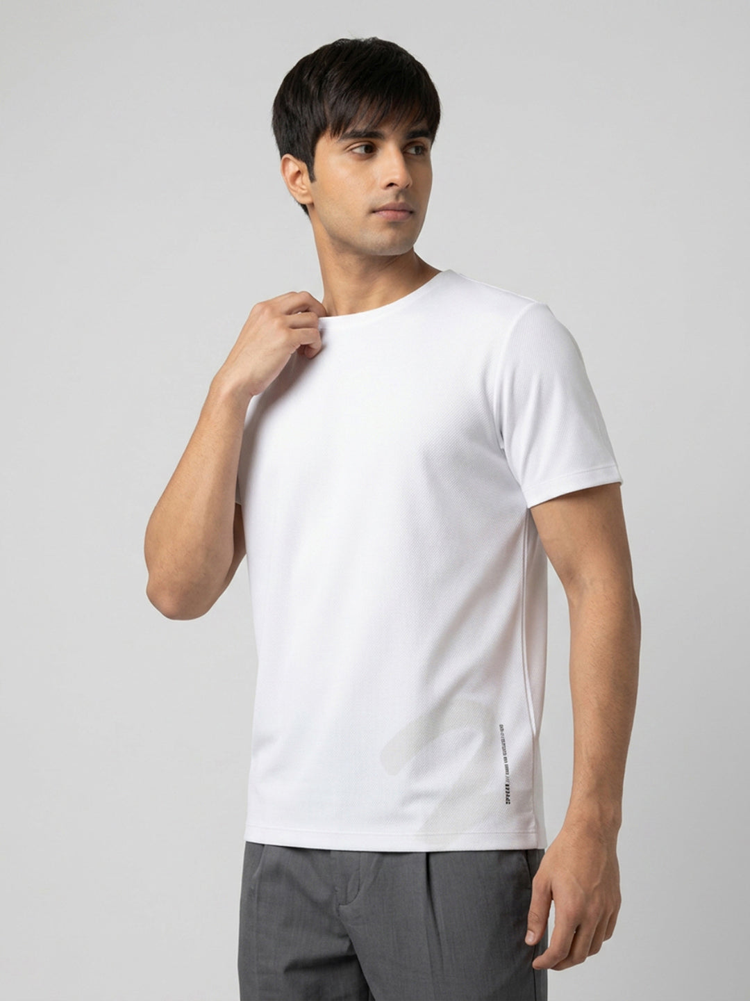 Men T-Shirt Graphic White Regular Fit