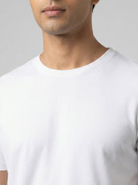 Men T-Shirt Graphic White Regular Fit