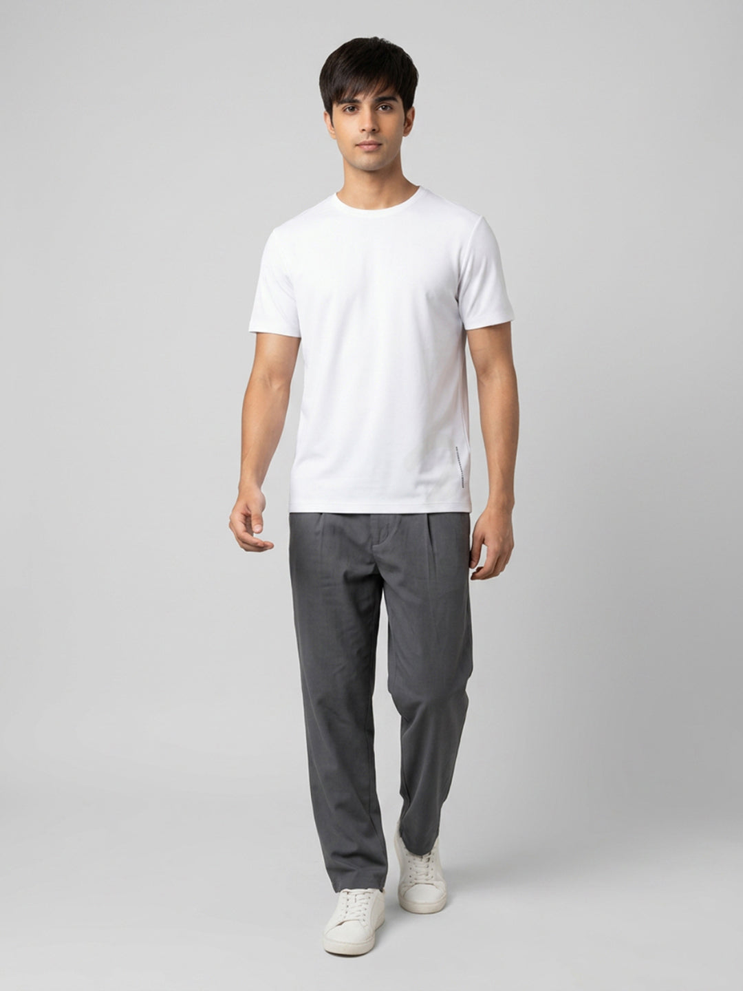 Men T-Shirt Graphic White Regular Fit