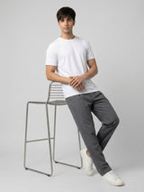 Men T-Shirt Graphic White Regular Fit