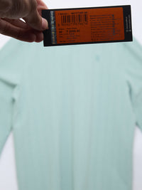 Men T-Shirt Textured Green Regular Fit