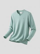 Men T-Shirt Textured Green Regular Fit