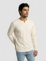 Men T-Shirt Textured White Regular Fit