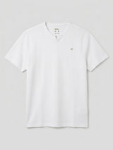 Men T-Shirt Textured White Regular Fit