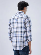 Men Shirt Check Pink Regular Fit