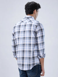 Men Shirt Check Pink Regular Fit
