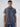Men Shirt Check Navy Blue Regular Fit