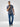 Men Shirt Check Navy Blue Regular Fit
