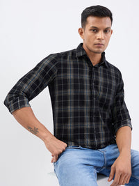 Men Shirt Black Slim Fit