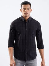 Men Shirt Black Slim Fit