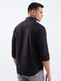 Men Shirt Black Slim Fit