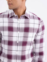 Men Shirt Red Slim Fit