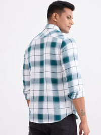 Men Shirt Green Slim Fit