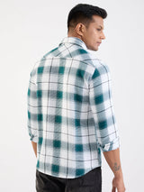 Men Shirt Green Slim Fit
