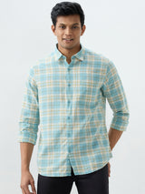 Men Shirt Blue Slim Fit