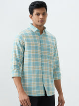 Men Shirt Blue Slim Fit