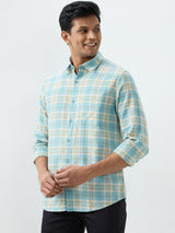 Men Shirt Blue Slim Fit