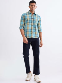 Men Shirt Blue Slim Fit