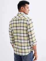 Men Shirt Green Slim Fit