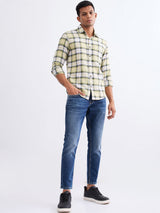 Men Shirt Green Slim Fit