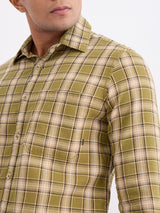 Men Shirt Green Slim Fit