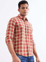 Men Shirt Red Slim Fit