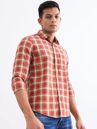Men Shirt Red Slim Fit
