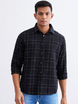 Men Shirt Black Slim Fit