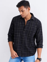 Men Shirt Black Slim Fit