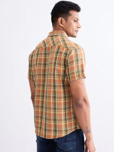 Men Shirt Coral Slim Fit