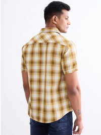 Men Shirt Grey Slim Fit