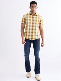 Men Shirt Grey Slim Fit