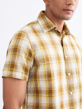 Men Shirt Grey Slim Fit