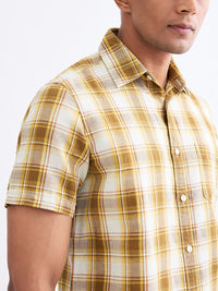 Men Shirt Grey Slim Fit