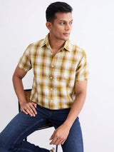 Men Shirt Grey Slim Fit